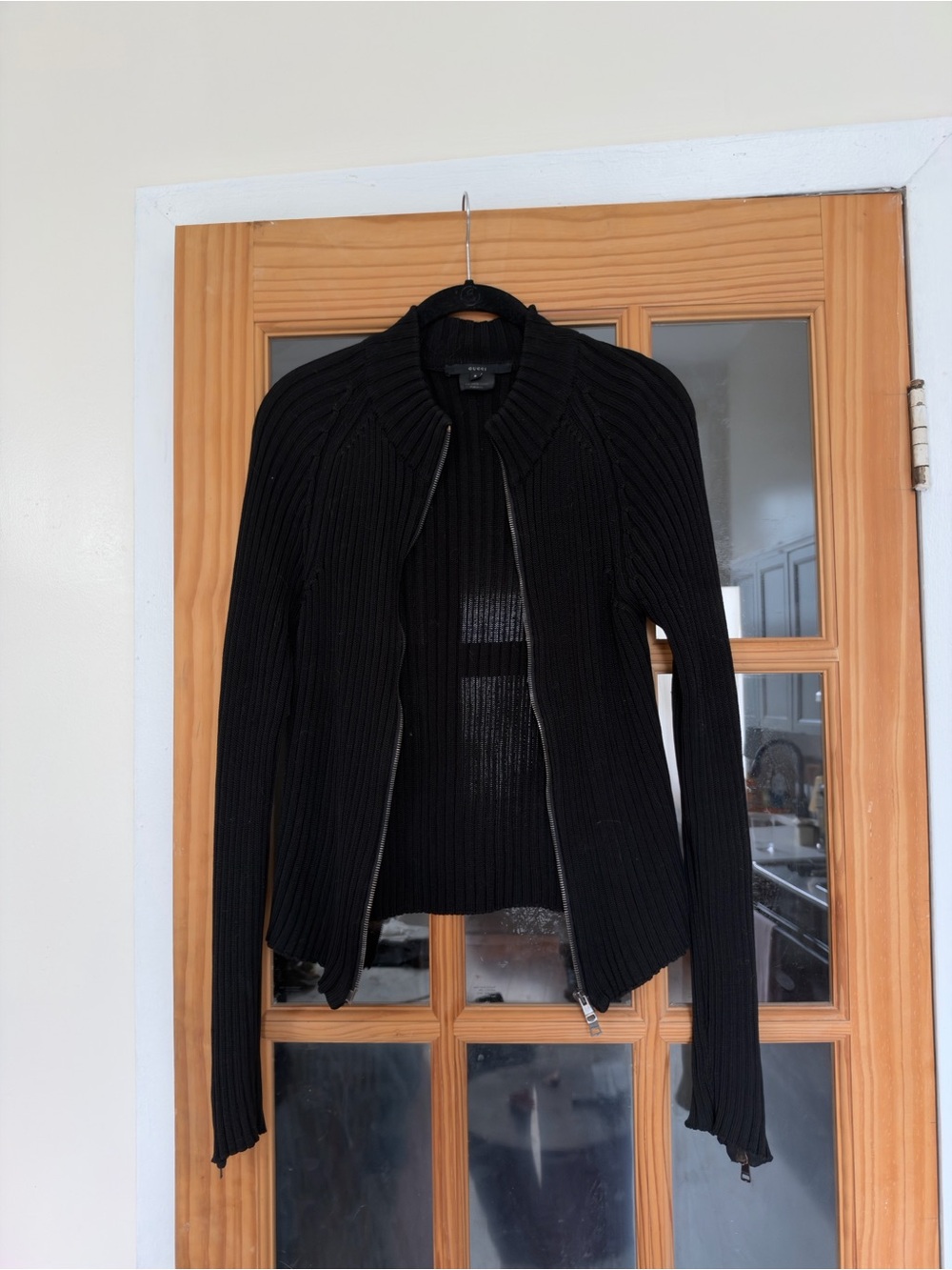 Gucci tom ford era zip up knit sweater